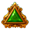 coins of halloween hold and win emerald medallion symbol