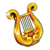 coins of zeus hold and win harp symbol