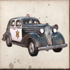 cops vs robs car police symbol