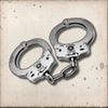 cops vs robs handcuffs symbol