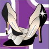 cosmopolitan black heels symbol