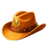 cowboy panda hold and win hat symbol
