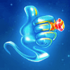 crazy genie thumbs up symbol