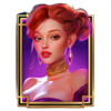 crime town redhead portrait symbol