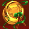 crowd play golden lion drum 2 symbol