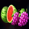 crown and diamonds hold and win watermelon grape symbol
