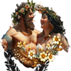 crown of afrodita lovers symbol