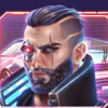 cyber race man symbol