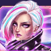cyber race woman symbol