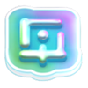 deadcode white icon symbol