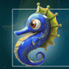 deep oceans seahorse symbol