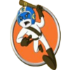 detective black cat cop symbol