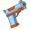 detective black cat gun symbol