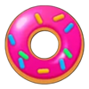 detective donut christmas pink donut symbol