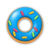detective donut kickback donut blue symbol
