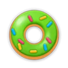 detective donut kickback donut green symbol