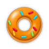detective donut kickback donut orange symbol