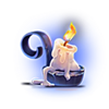 devil fire candle symbol