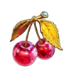 diamond bling cherry symbol