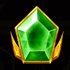 diamond cascade green gem symbol