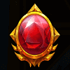 diamond cascade red gem symbol