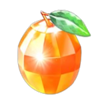 diamond fruit deluxe hold and win orange symbol