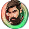 diamond vapor big beard man symbol