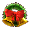dice and roll christmas edition bells symbol