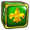 dice gold 243 gold fleur dice symbol