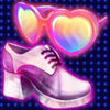 disco divas shoe sunglasse symbol
