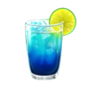 disco party mocktail blue symbol