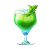 disco party mocktail green symbol