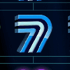disco triple seven blue seven symbol