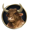 divine fortune black bull symbol