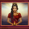 diwali lights lady 2 symbol