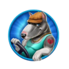 dog heist shift n win 1 blue dog symbol