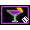 dopamine rush dice cocktail glass symbol