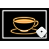 dopamine rush dice coffee cup symbol