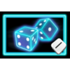 dopamine rush dice neon dice symbol