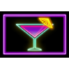 dopamine rush neon cocktail symbol