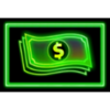 dopamine rush neon money symbol