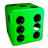 double diamonds dice 6 symbol