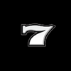 double jackpot bullseye seven white symbol
