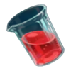 dr mad red beaker symbol
