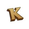 dr rock and frozen monkey letter k symbol