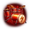 dr rock and garage solo drum symbol