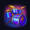 dr rock and the riff reactor drums symbol