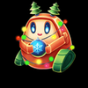 dr santa and mr claus small robot symbol