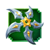 dragon duello green shuriken symbol