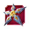 dragon duello red shuriken symbol